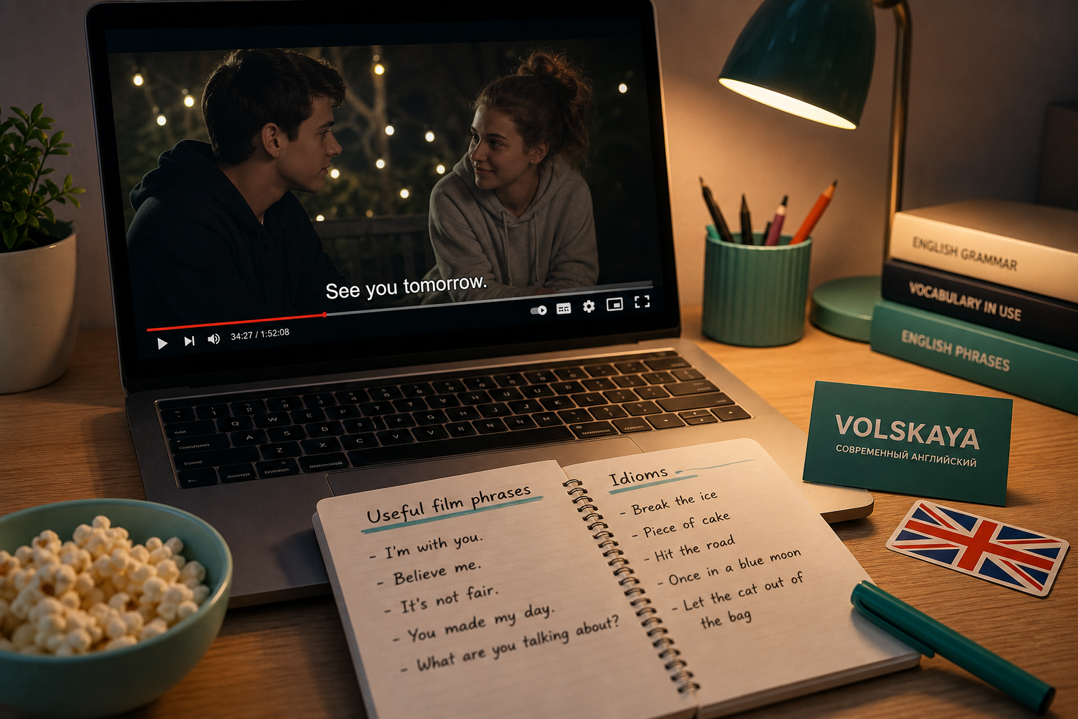 English Through Movies: английский по фильмам и сериалам